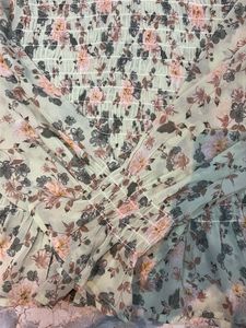 Chic Floral Smocked Top