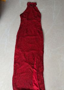 Elegant Red Evening Gown
