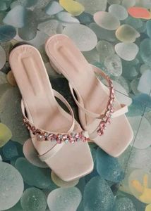 Sparkling Block Heel Sandals