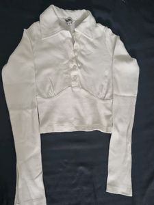 Basic Crop Ribbed Top