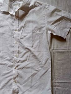 Men's White Short Sleeve Shirt