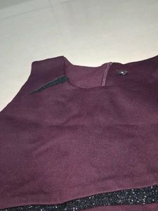 Elegant Purple Sleeveless Dress