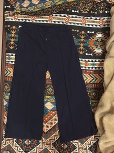 Comfortable Navy Blue Wide-Leg Pants
