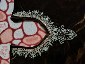 Embellished Velvet Blouse