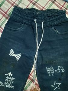 Girls' Graphic Print Jeans