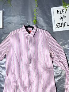 HUGO BOSS  Pink Striped Button-Down Shirt