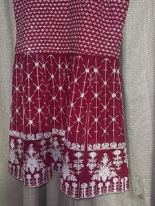 Beautiful Embroidered Maroon Ethnic Gown