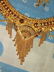 Gold Plated Necklace and Earring Set