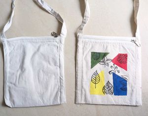 Handmade Cotton Bags With Zipper