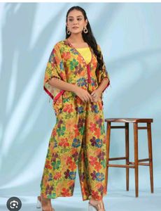 Floral Print Jumpsuit Set