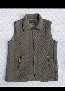 Olive Green Quilted Vest