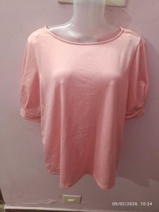 large size Stylish Pink Top