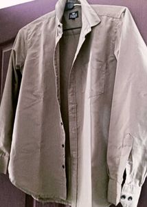 Classic Khaki Button-Up Shirt