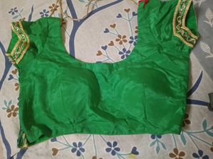 Green Embellished Blouse