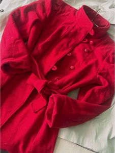 Red Belted Coat