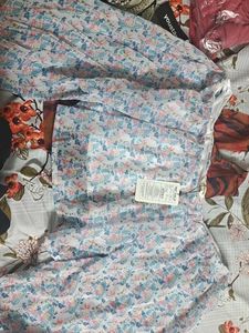 Mesh Swirl Print Long Sleeve Top