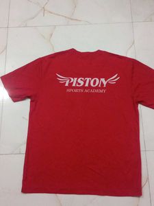 Men's Color Block T-Shirt red colour tshirt