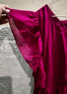 Elegant Fuchsia Maxi Dress