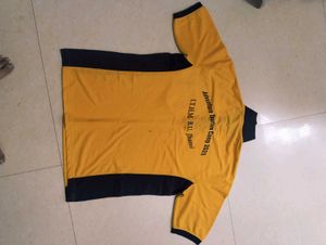 Men's Yellow &amp; Navy Polo Shirt