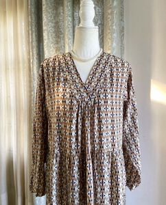 Boho Tiered Midi Dress without belt