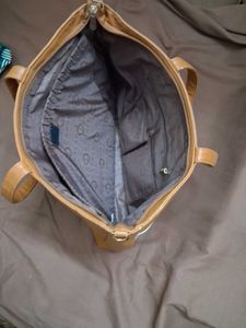 Chic Two-Tone Tote Bag