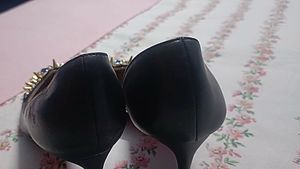 Christian Louboutin Black Spiked Heel
