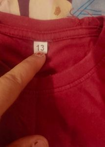 Lee Cooper Red Graphic T-Shirt
