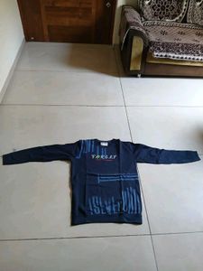 Men's Navy Blue Graphic Print T-Shirt