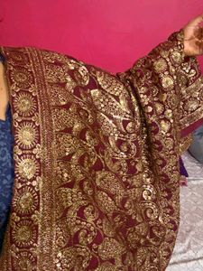 Exquisite Embroidered  party wear Saree