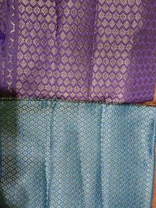Beautiful Purple and Teal blouse material