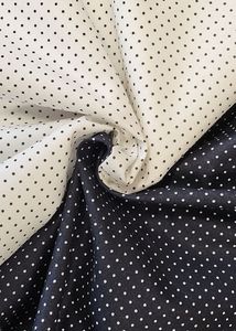 Polka Dot Tote Bag with Ribbon
