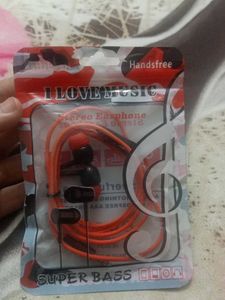 Red-black Earphones At Low Price 🎧