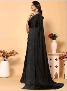 🛍️ Black Saree with Embellishments⭐⭐⭐⭐⭐