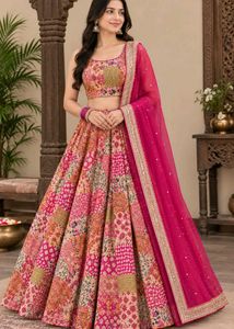 Vibrant Patchwork Lehenga Choli