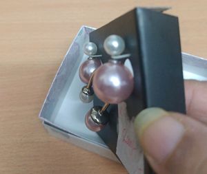 Brand New Avon Back N Front Earrings &amp; Ring Set