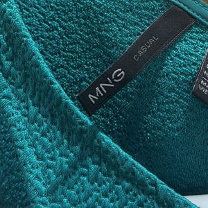 Teal Textured Bodycon Dress