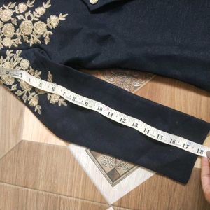 kid's Embroidered Sherwani Style Jacket