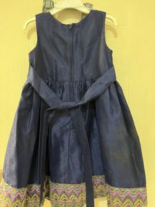 Girls Embellished Party Wear Layered Dress Wid Bow