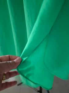 Sisley Vibrant Green Button-Up Top