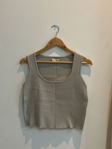 Women's Cream Knit Tank Top