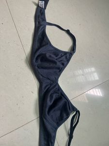 Comfortable Dark Grey Bra