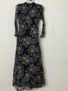 ZARA BRANDED Floral Print Long Sleeve Maxi Dress