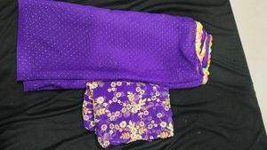 Beautiful Purple Embroidered Lehenga Choli Set