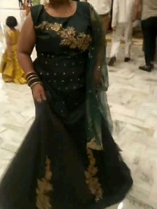 Elegant Green Embroidered Lehenga Choli
