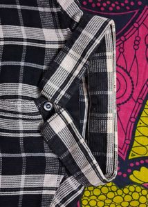 🏷️ Men's Black White Checkered Shirt | 100% Cotto