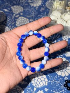 Blue & White Beaded Bracelet