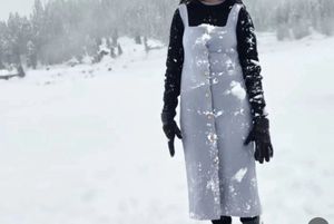 Button-Front Midi Dress