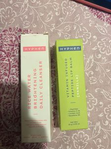 The facewash and lipbalm combo