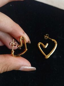 Chic Heart Hoop Earrings