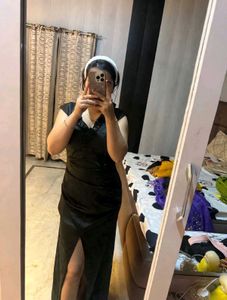 Elegant Black Evening Dress 🖤🐦‍⬛